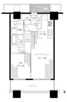 神奈川県横浜市西区高島2(マンション)の賃貸物件の間取り