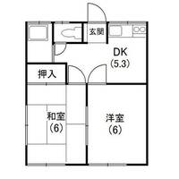 仲居ハイツの間取り
