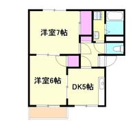 東京都昭島市田中町2(アパート)の賃貸物件の間取り