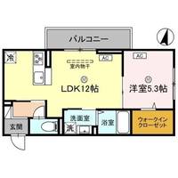 滋賀県東近江市佐生町(アパート)の賃貸物件の間取り