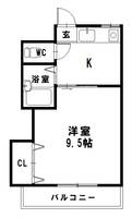 徳島県徳島市南庄町1(マンション)の賃貸物件の間取り