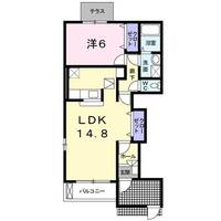 大阪府泉佐野市下瓦屋(アパート)の賃貸物件の間取り