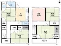 兵庫県相生市相生5(一戸建)の賃貸物件の間取り