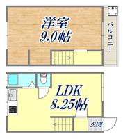 兵庫県尼崎市武庫之荘6(一戸建)の賃貸物件の間取り
