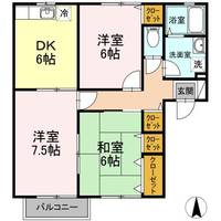 広島県広島市安佐南区上安3(アパート)の賃貸物件の間取り