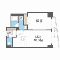 北海道札幌市中央区北五条西9(マンション)の賃貸物件の間取り