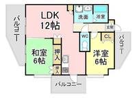 福岡県北九州市小倉南区若園4(マンション)の賃貸物件の間取り