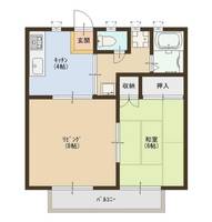 シコタレジデンスB棟の間取り