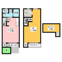 岐阜県大垣市万石3(一戸建)の賃貸物件の間取り