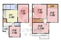 大阪府堺市中区八田西町2(一戸建)の賃貸物件の間取り