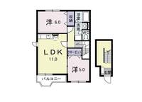 茨城県稲敷郡阿見町岡崎2(アパート)の賃貸物件の間取り