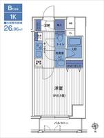 東京都港区芝5(マンション)の賃貸物件の間取り