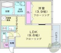 北海道札幌市北区麻生町4(マンション)の賃貸物件の間取り