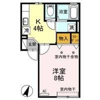 新潟県新潟市中央区下所島2(アパート)の賃貸物件の間取り