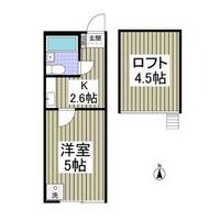 埼玉県東松山市元宿2(アパート)の賃貸物件の間取り