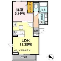 東京都日野市平山4(アパート)の賃貸物件の間取り