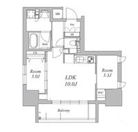プレサンスロジェ泉高岳の間取り