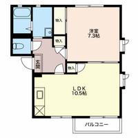 メゾン百石Bの間取り