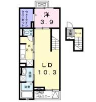 グゥテェ ライゼ Bの間取り