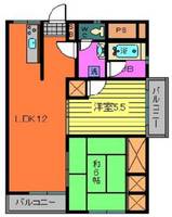 福島県郡山市桑野2(マンション)の賃貸物件の間取り