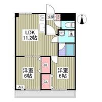 栃木県宇都宮市塙田2(マンション)の賃貸物件の間取り