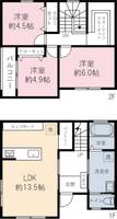神奈川県川崎市宮前区平5(一戸建)の賃貸物件の間取り