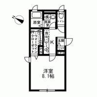 東京都新宿区北新宿4(アパート)の賃貸物件の間取り