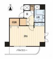 岡山県岡山市北区京町の賃貸マンションの間取り