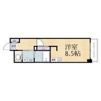 兵庫県神戸市兵庫区浜崎通(マンション)の賃貸物件の間取り