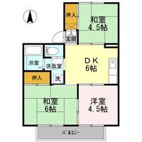 京都府福知山市字中ノ中ノ町(アパート)の賃貸物件の間取り