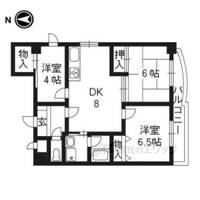 パインフィールド二条城の間取り