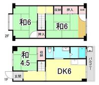 兵庫県神戸市垂水区大町2(マンション)の賃貸物件の間取り