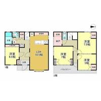 東京都荒川区西尾久1(一戸建)の賃貸物件の間取り