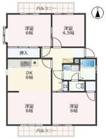 熊本県熊本市南区馬渡2(アパート)の賃貸物件の間取り