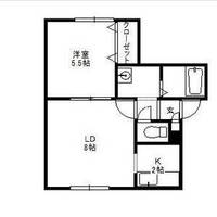 北海道札幌市東区北四十一条東2(アパート)の賃貸物件の間取り