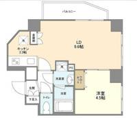 東京都文京区大塚3(マンション)の賃貸物件の間取り