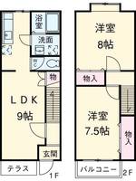 愛知県日進市赤池1(一戸建)の賃貸物件の間取り