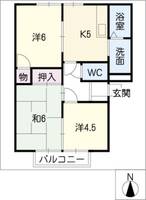 グランデール八坂ABCDEの間取り