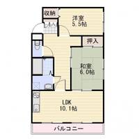 長野県長野市大字鶴賀七瀬中町(マンション)の賃貸物件の間取り