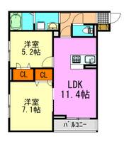 D-ROOM新宿I-Aの間取り