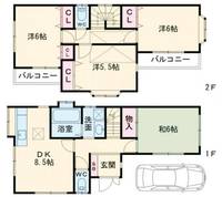 東京都江戸川区南葛西4(一戸建)の賃貸物件の間取り