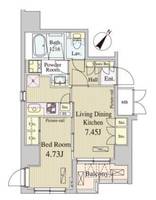 東京都中央区日本橋人形町1(マンション)の賃貸物件の間取り