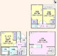 神奈川県川崎市高津区諏訪2(一戸建)の賃貸物件の間取り