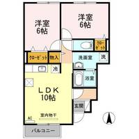 山形県山形市南館西(アパート)の賃貸物件の間取り