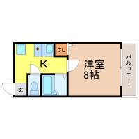 愛知県名古屋市熱田区四番2(マンション)の賃貸物件の間取り