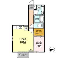 セジュールモナリエ Aの間取り