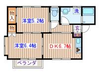 コーポ桜IIの間取り
