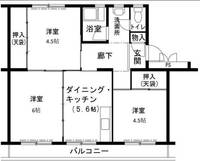 兵庫県三木市志染町西自由が丘2(マンション)の賃貸物件の間取り