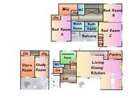 大阪府吹田市千里山西5(一戸建)の賃貸物件の間取り