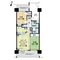 ライオンズマンション中津の間取り